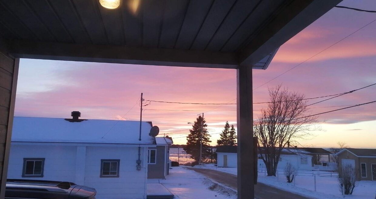 Coucher de soleil hivernal Le 132 à la GRÈVE
